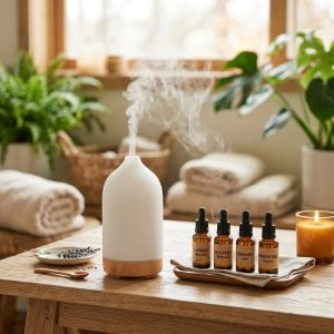Aroma Diffuser with Essential Oils