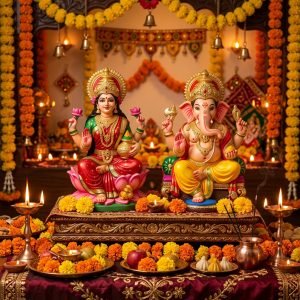 Lakshmi & Ganesha Idol