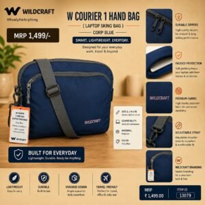Wildcraft W Courier 1 Hand Bag - Corp Blue