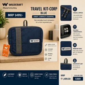 Wildcraft Travel Kit - Corp Blue