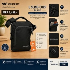 Wildcraft U Sling - Corp Black