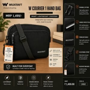 Wildcraft W Courier 1 Hand Bag - Black