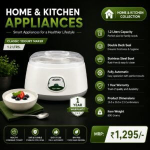 AGARO Classic Yogurt Maker 1.2 L