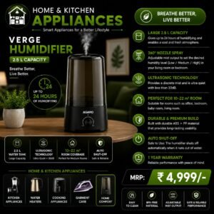AGARO Verge Humidifier 2.5 L