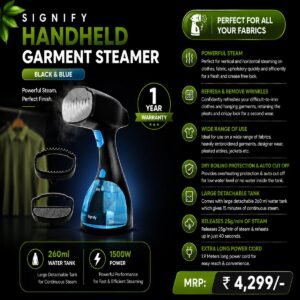AGARO Signify Handheld Garment Steamer