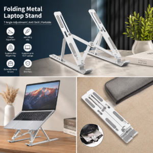 Folding Metal Laptop stand with 7 angle adjustment | Compact