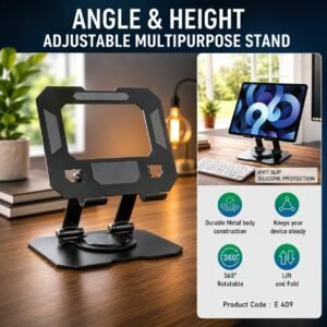 Angle & Height adjustable multipurpose stand | Suitable for