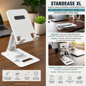 StandEase XL: Angle & Height adjustable multipurpose stand
