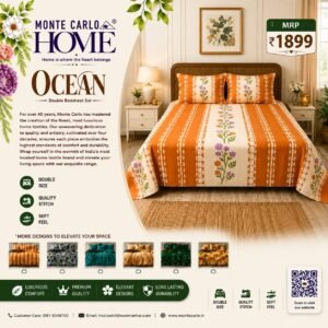 Monte Carlo Ocean Double Bedsheet Set