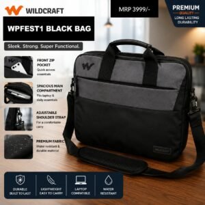 Wildcraft WPFEST1 Black Laptop Bag
