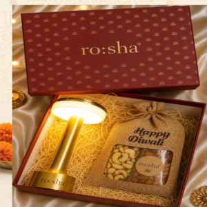 Rosha Cordless Lamp + Dry Fruit Potli Gift Box