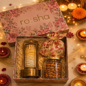 Rosha Lamp + Gourmet Dry Fruits + Tiltosha Gift Box