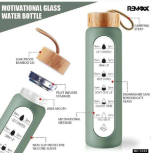 Remaxx Glass Water Bottle