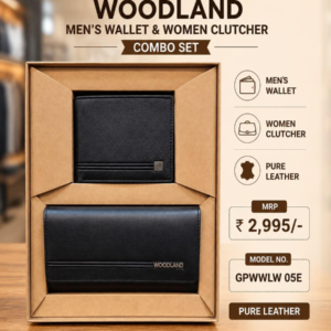 Men Wallet & Women Clutcher Combo Set