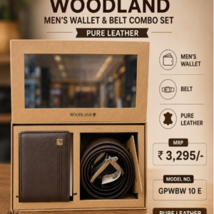 Men Wallet & Belt Combo Set