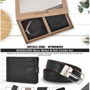 Men Wallet & Belt Combo Set