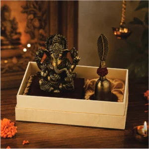 Lord Ganesha & Bell Gift Set