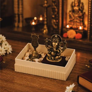 Ganesha, Bell & Incense Holder Gift Set