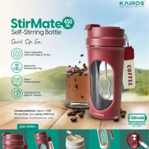 Kairos StirMate 450ml Self-Stirring Bottle